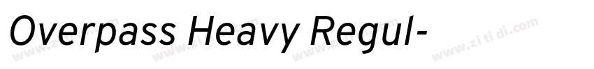 Overpass Heavy Regul字体转换